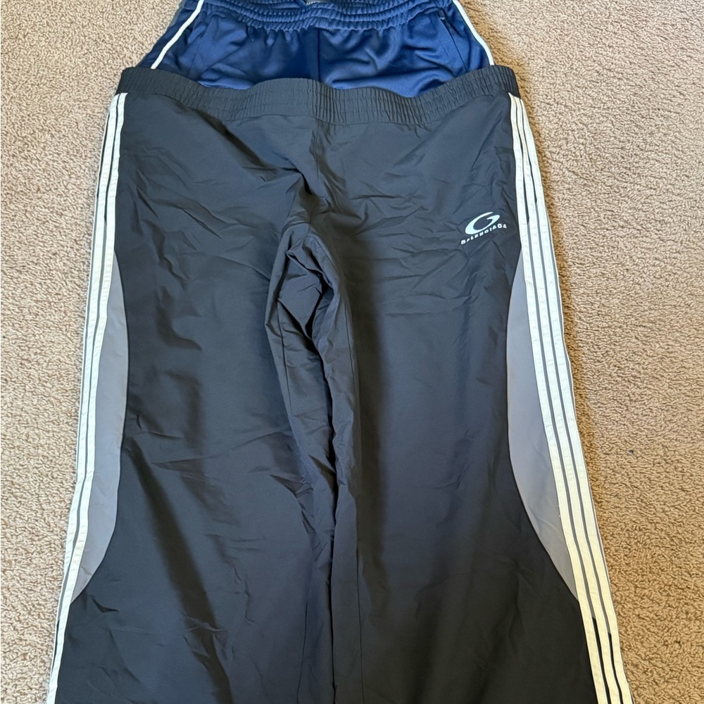 Balenciaga Men’s Cut Up Tracksuit Pants in Black